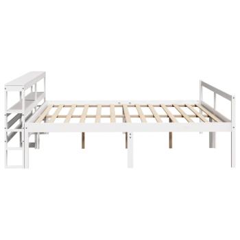 Seniorenbett mit Kopfteil ohne Matratze Weiß 200x200 cm