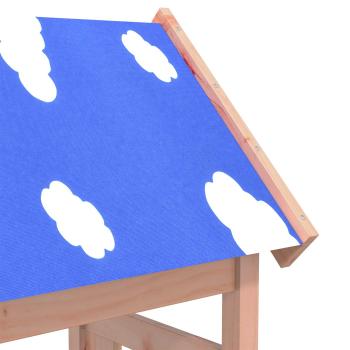 Spielturm Braun 52,5 x 46,5 x 208 cm Massives Douglasienholz