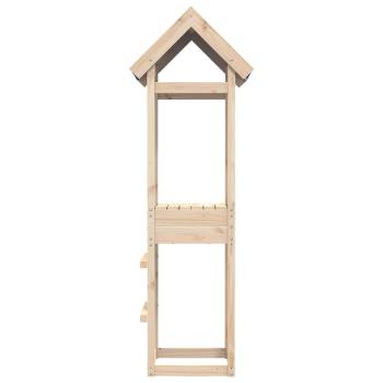 ARDEBO.de - Spielturm Braun 52,5 x 46,5 x 195 cm Massives Kiefernholz