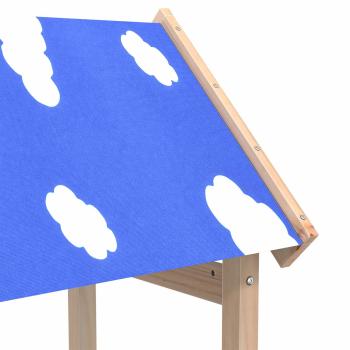 Spielturm Braun 52,5 x 46,5 x 195 cm Massives Kiefernholz