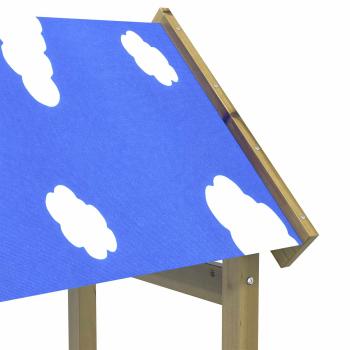 Spielturm Braun Massives imprägniertes Holz