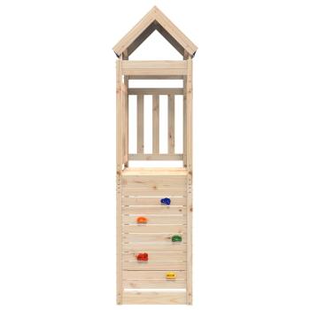 Spielturm Braun 110,5 x 52,5 x 215 cm Massives Kiefernholz