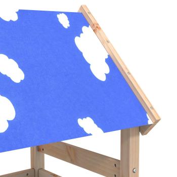 Spielturm Braun 52,5 x 110,5 x 215 cm Massives Kiefernholz