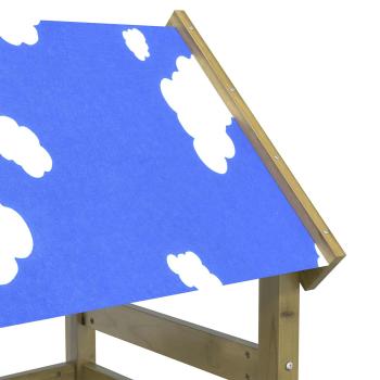 Spielturm Braun Massives imprägniertes Holz