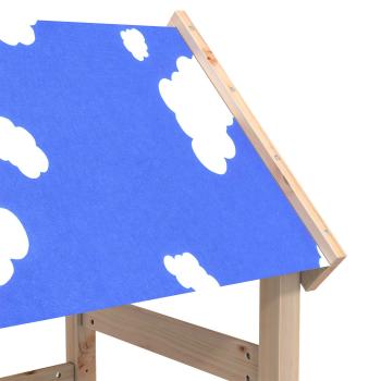 Spielturm Braun 52,5 x 110,5 x 215 cm Massives Kiefernholz