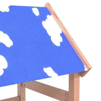 ARDEBO.de - Spielturm Braun 52,5 x 110,5 x 215 cm Massives Douglasienholz