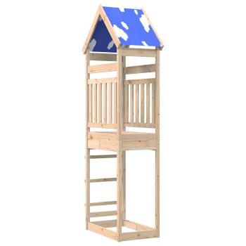 ARDEBO.de - Spielturm Braun 52,5 x 85 x 265 cm Massives Kiefernholz