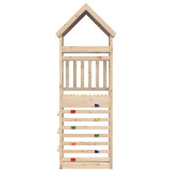 ARDEBO.de - Spielturm Braun 52,5 x 85 x 265 cm Massives Kiefernholz