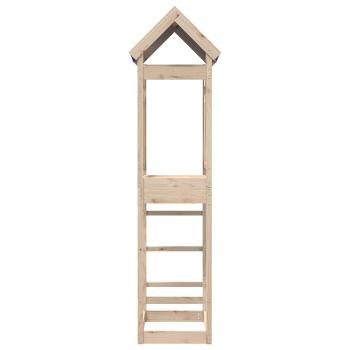 Spielturm Braun 52.5 x 85 x 239 cm Massives Kiefernholz