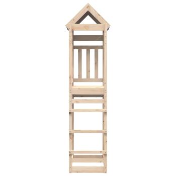 ARDEBO.de - Spielturm Braun 85 x 52,5 x 239 cm Massives Kiefernholz