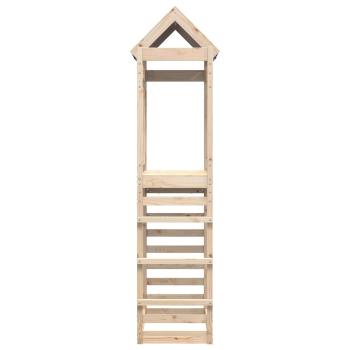 Spielturm Braun 85 x 52,5 x 239 cm Massives Kiefernholz