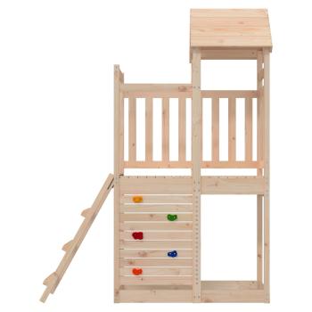 Spielturm Braun 110,5 x 52,5 x 214 cm Massives Kiefernholz
