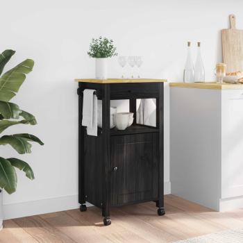 ARDEBO.de - Küchentrolley Uni Schwarz