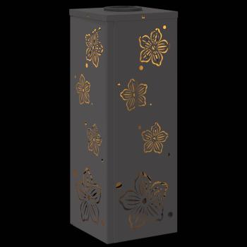 Solar LED Weg Licht 2 pcs Schwarz Kalt gewalzter Stahl