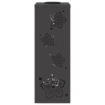 Solar LED Weg Licht 2 pcs Schwarz Kalt gewalzter Stahl