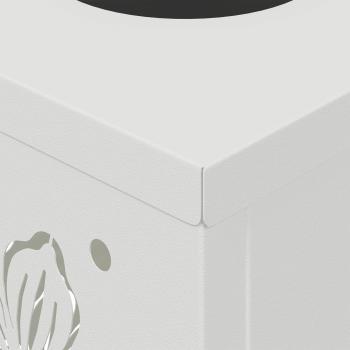 Solar LED Weg Licht 2 pcs Weiß Kalt gewalzter Stahl