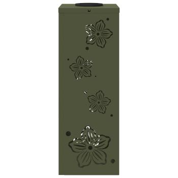 Solar LED Weg Licht 2 pcs Olive Grün Kalt gewalzter Stahl