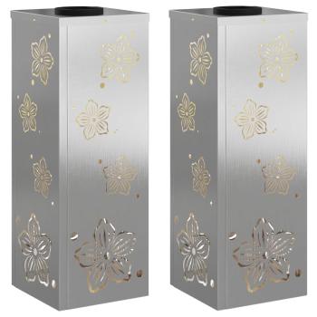 Solar LED Weg Licht 2 pcs Edelstahl Edelstahl