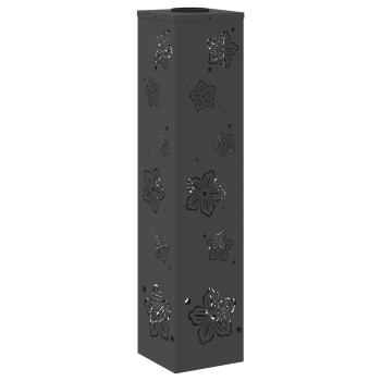 Solar LED Weg Licht 2 pcs Schwarz Kalt gewalzter Stahl