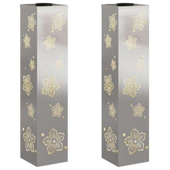 Solar LED Weg Licht 2 pcs Edelstahl Edelstahl