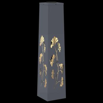 Solar LED Weg Licht 2 pcs Anthrazit Kalt gewalzter Stahl