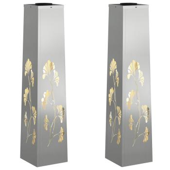 Solar LED Weg Licht 2 pcs Galvanisiert Galvanisiert