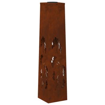 Solar LED Weg Licht 2 pcs Cortenstahl Cortenstahl