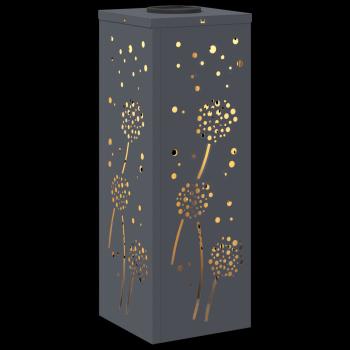 Solar LED Weg Licht 2 pcs Anthrazit Kalt gewalzter Stahl