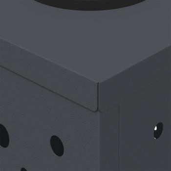 Solar LED Weg Licht 2 pcs Anthrazit Kalt gewalzter Stahl