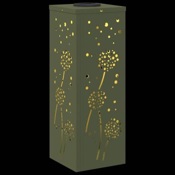 Solar LED Weg Licht 2 pcs Olive Grün Kalt gewalzter Stahl