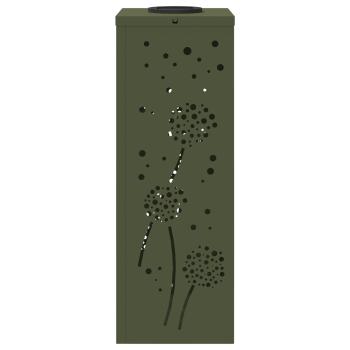 Solar LED Weg Licht 2 pcs Olive Grün Kalt gewalzter Stahl