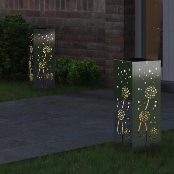 Solar LED Weg Licht 2 pcs Galvanisiert Galvanisiert