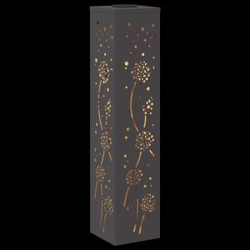 Solar LED Weg Licht 2 pcs Schwarz Kalt gewalzter Stahl