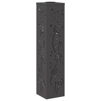 Solar LED Weg Licht 2 pcs Schwarz Kalt gewalzter Stahl