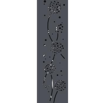 Solar LED Weg Licht 2 pcs Anthrazit Kalt gewalzter Stahl