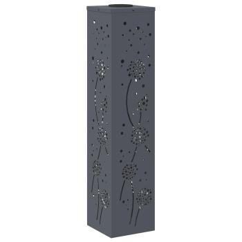 Solar LED Weg Licht 2 pcs Anthrazit Kalt gewalzter Stahl