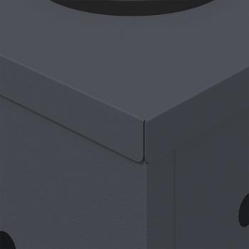 Solar LED Weg Licht 2 pcs Anthrazit Kalt gewalzter Stahl