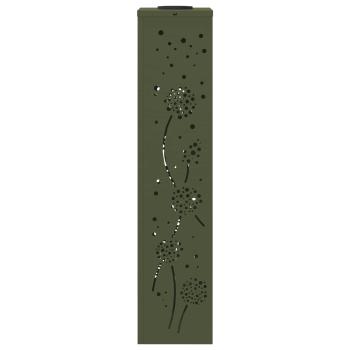 Solar LED Weg Licht 2 pcs Olive Grün Kalt gewalzter Stahl