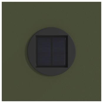 Solar LED Weg Licht 2 pcs Olive Grün Kalt gewalzter Stahl