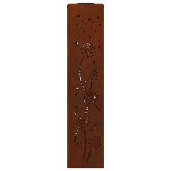 Solar LED Weg Licht 2 pcs Cortenstahl Cortenstahl