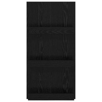 ARDEBO.de - Magazinregal mit Regal Schwarz Eichen-Optik 51 x 11 x 102 cm