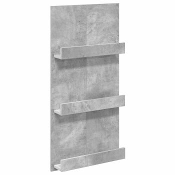 Magazinregal Beton Grau 51 x 11 x 102 cm Holzwerkstoff