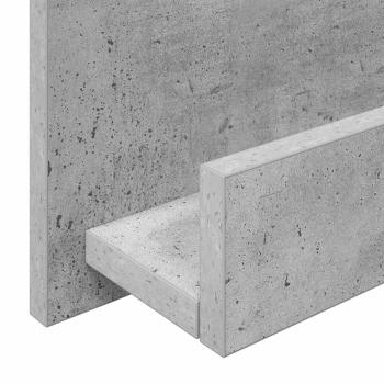 Magazinregal Beton Grau 51 x 11 x 102 cm Holzwerkstoff
