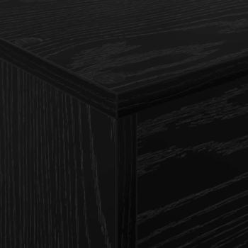 Magazinregal mit Regal Schwarz Eichen-Optik 70 x 41 x 156 cm