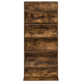 Magazinregal Geräucherte Eiche 70 x 41 x 156 cm Holzwerkstoff