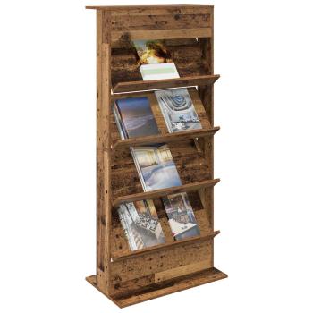 Magazinregal mit Regal Altholz 70 x 41 x 156 cm Holzwerkstoff