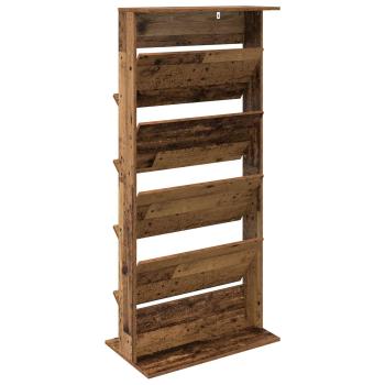 Magazinregal mit Regal Altholz 70 x 41 x 156 cm Holzwerkstoff