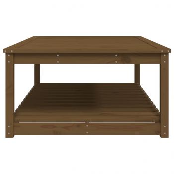 Gartentisch Honigbraun 121x82,5x45 cm Massivholz Kiefer