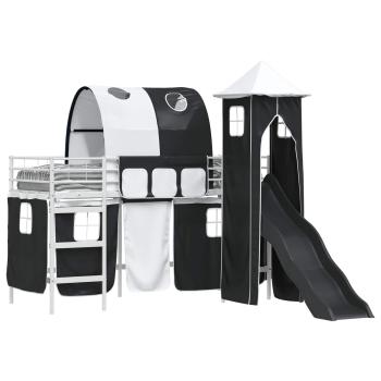 Weiß und Schwarz 90 x 190 cm