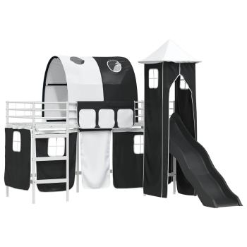 Weiß und Schwarz 90 x 190 cm